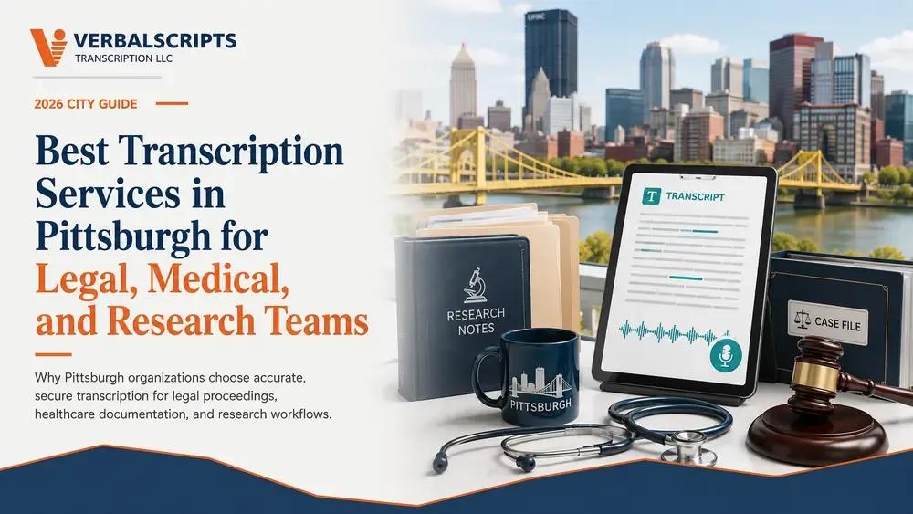 Best Transcription Services in Pittsburgh for Legal, Medical, and Research Teams