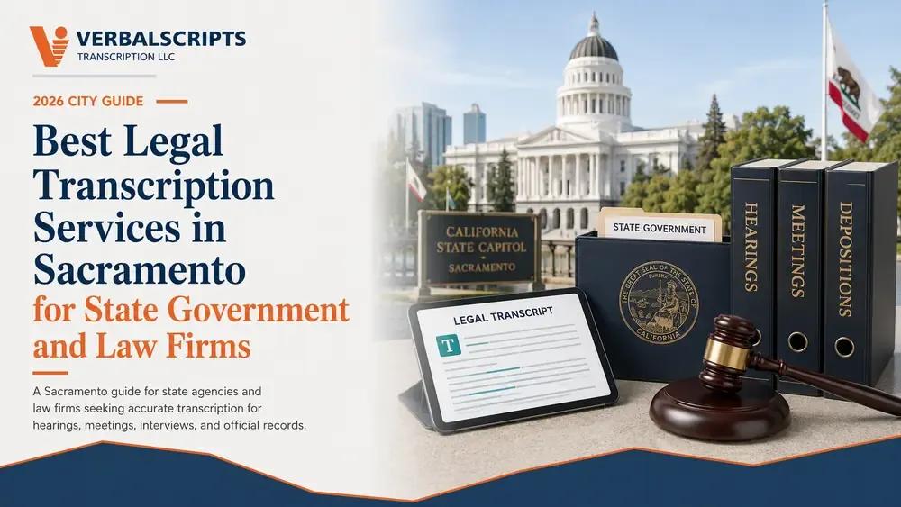 Best Legal Transcription Services in Sacramento for State Government and Law Firms
