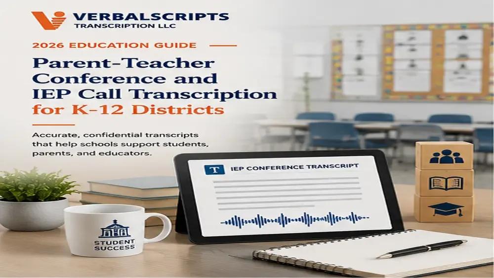 Parent-Teacher Conference and IEP Call Transcription for K-12 Districts
