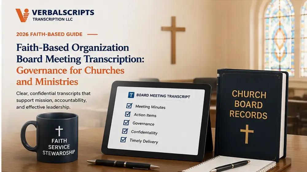 Faith-Based Organization Board Meeting Transcription: Governance for Churches and Ministries