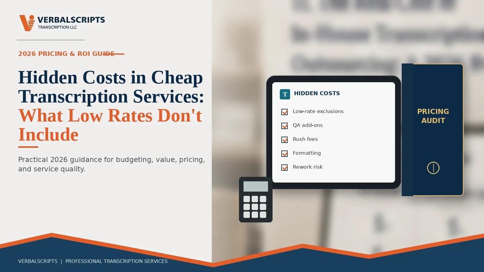 Hidden Costs in Cheap Transcription Services: What Low Rates Don't Include