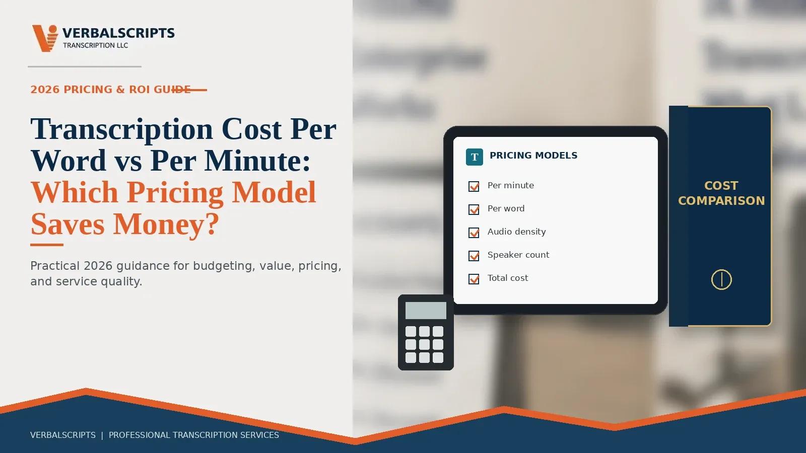 Transcription Cost Per Word vs Per Minute: Which Pricing Model Saves Money?