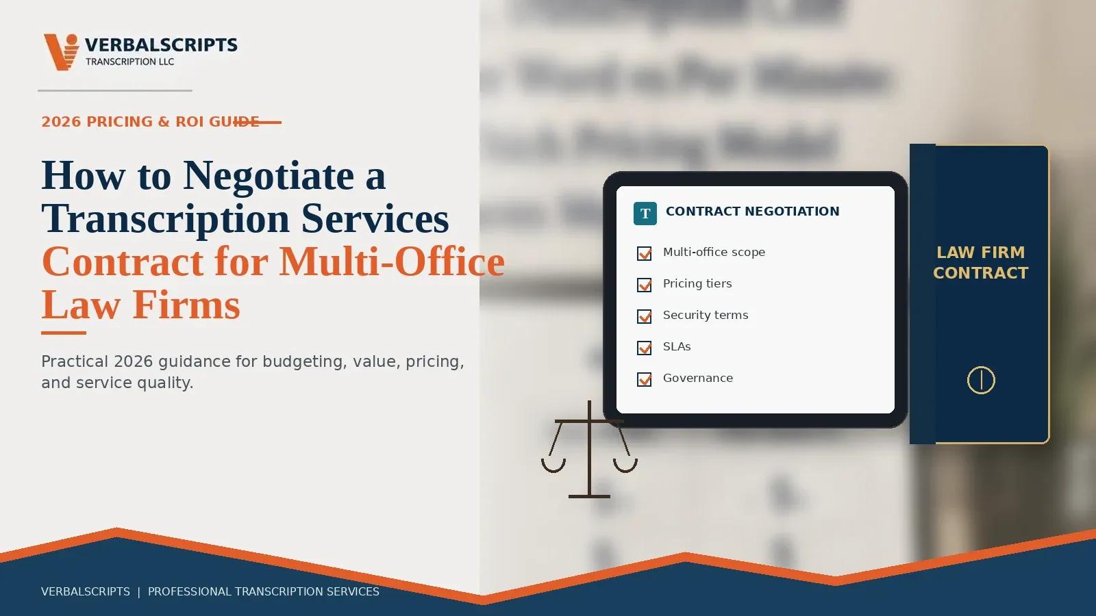 How to Negotiate a Transcription Services Contract for Multi-Office Law Firms