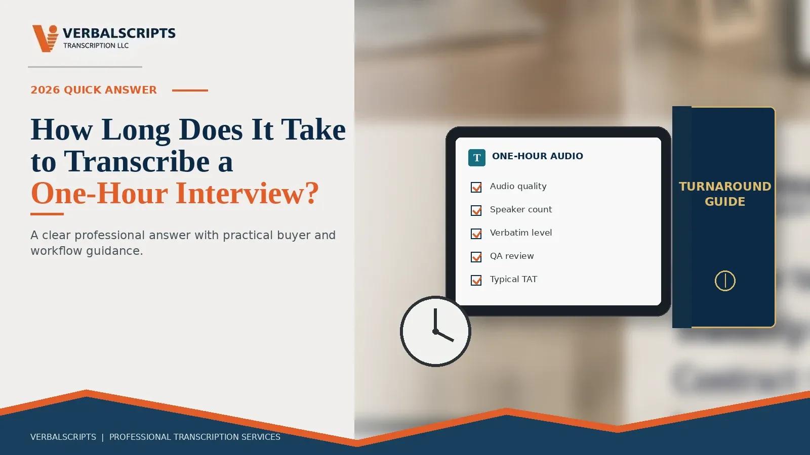 How Long Does It Take to Transcribe a One-Hour Interview?