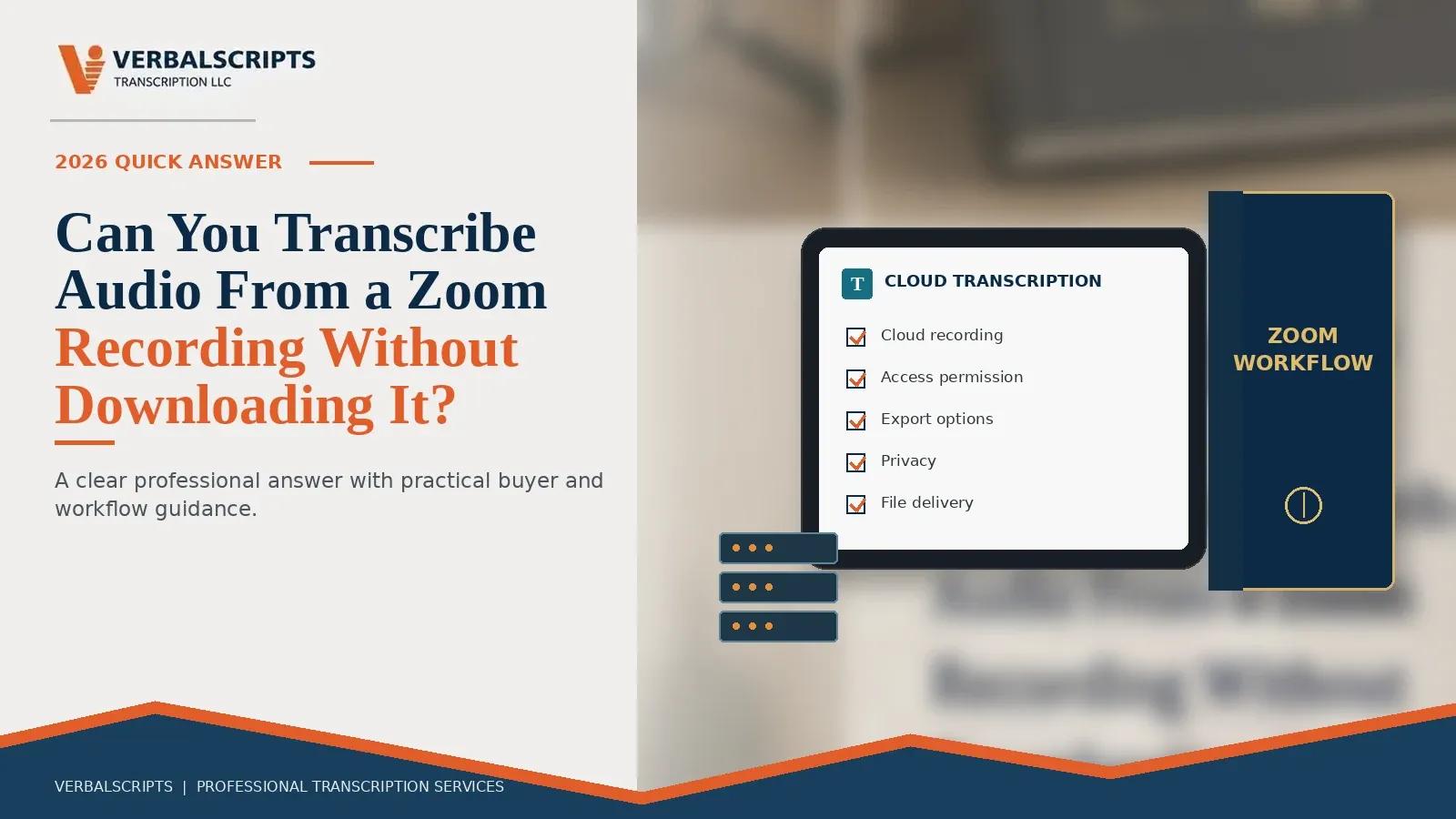 Can You Transcribe Audio From a Zoom Recording Without Downloading It?