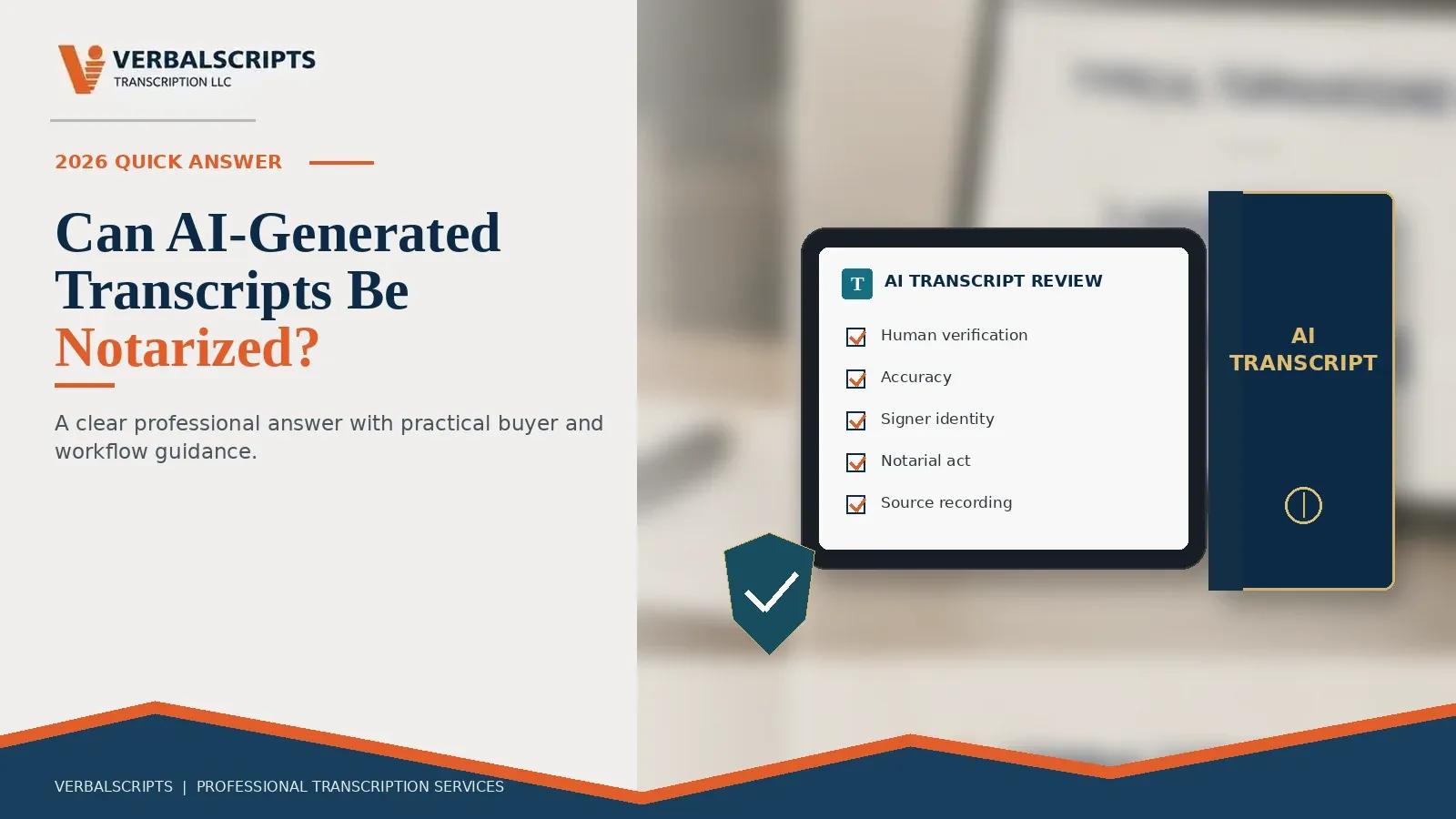 Can AI-Generated Transcripts Be Notarized?
