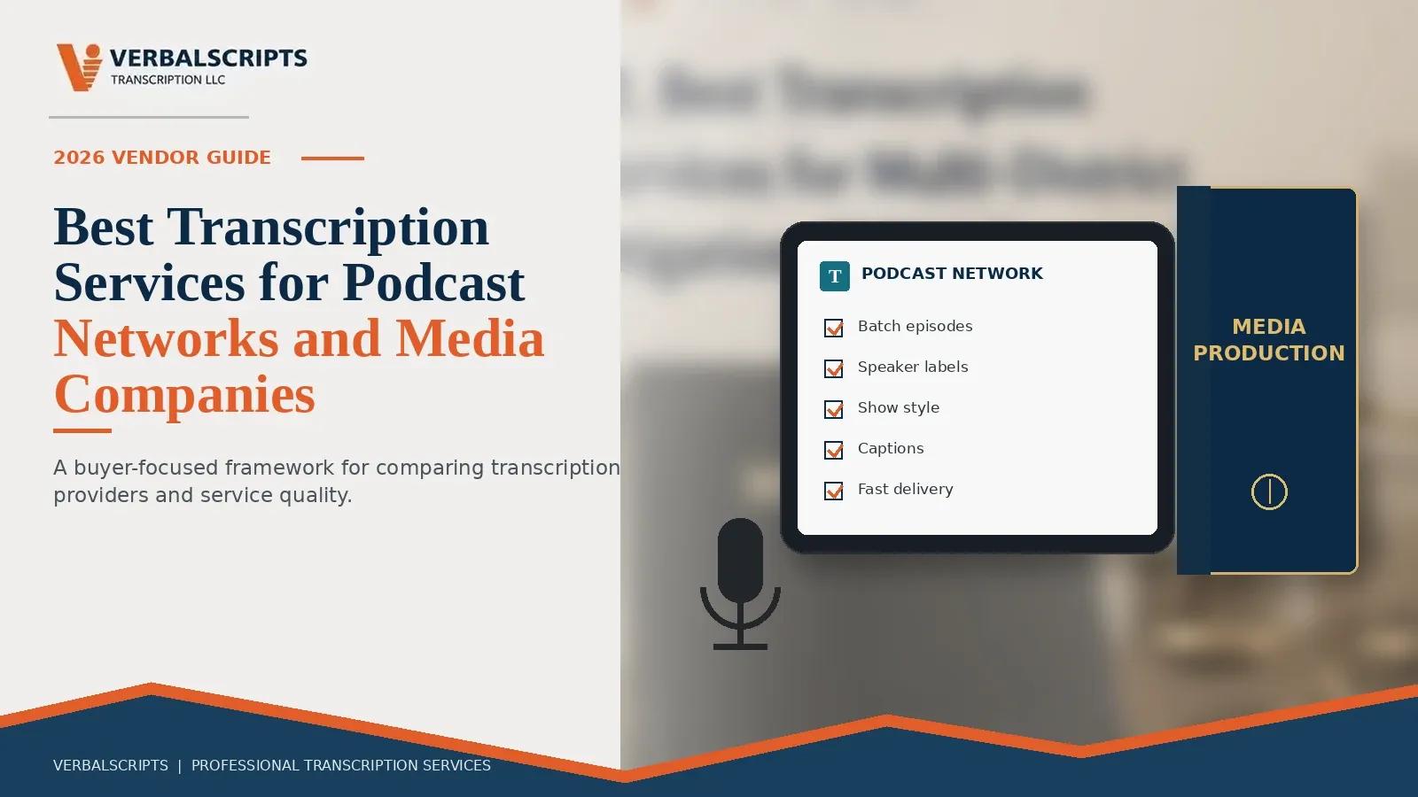 Best Transcription Services for Podcast Networks and Media Companies