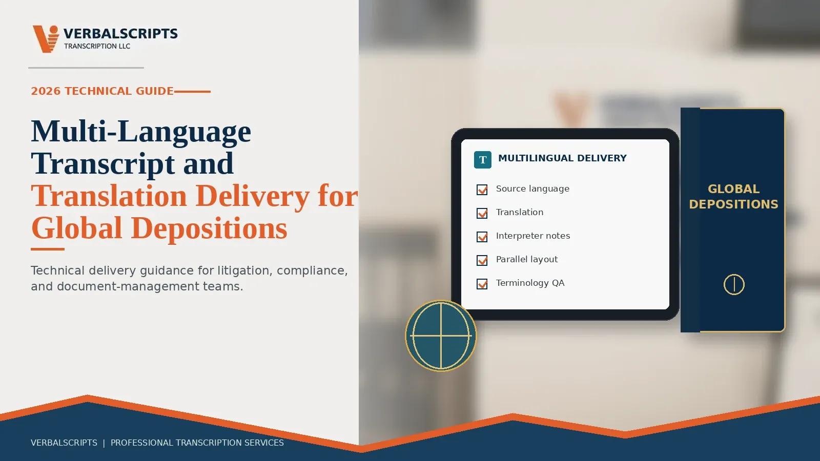 Multi-Language Transcript and Translation Delivery for Global Depositions