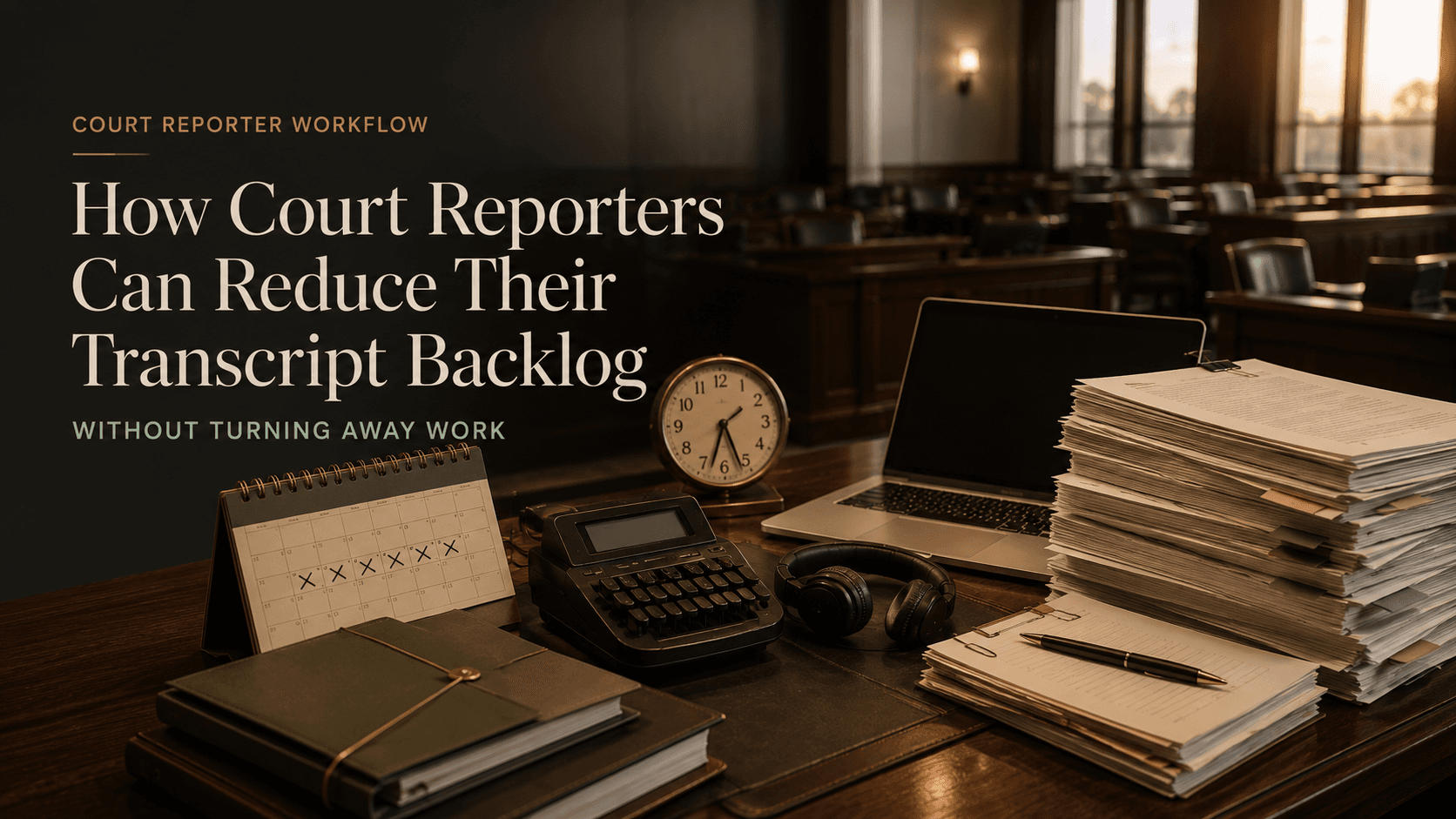 How Court Reporters Can Reduce Their Transcript Backlog Without Turning Away Work