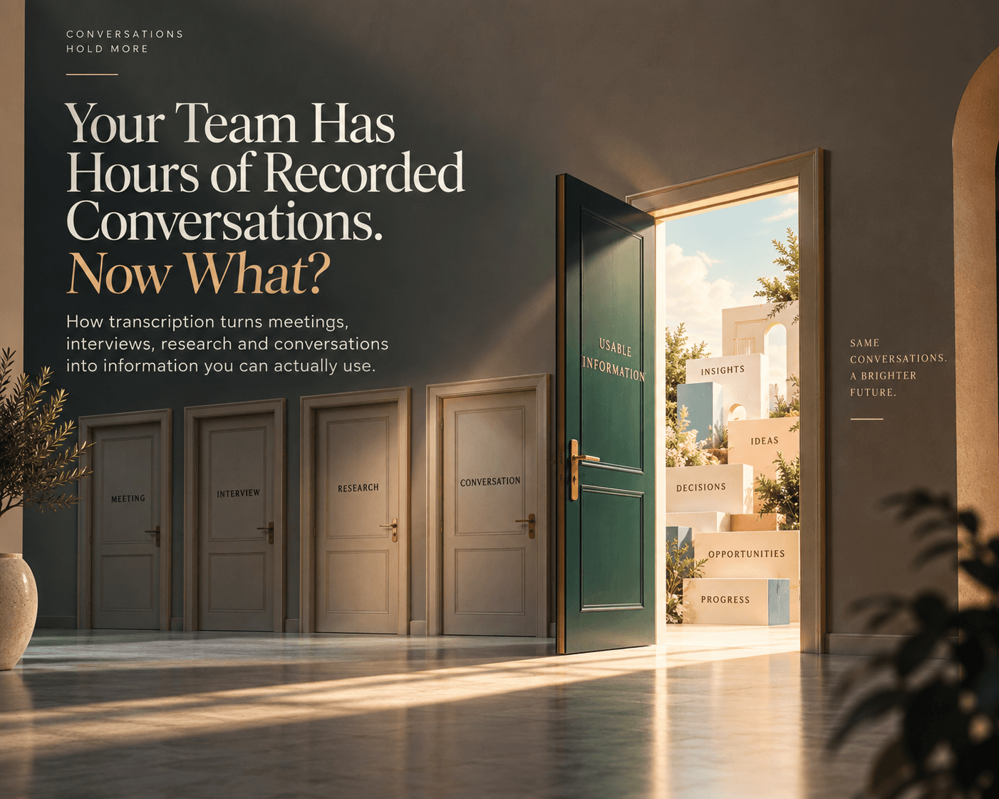 Your Team Has Hours of Recorded Conversations. Now What?