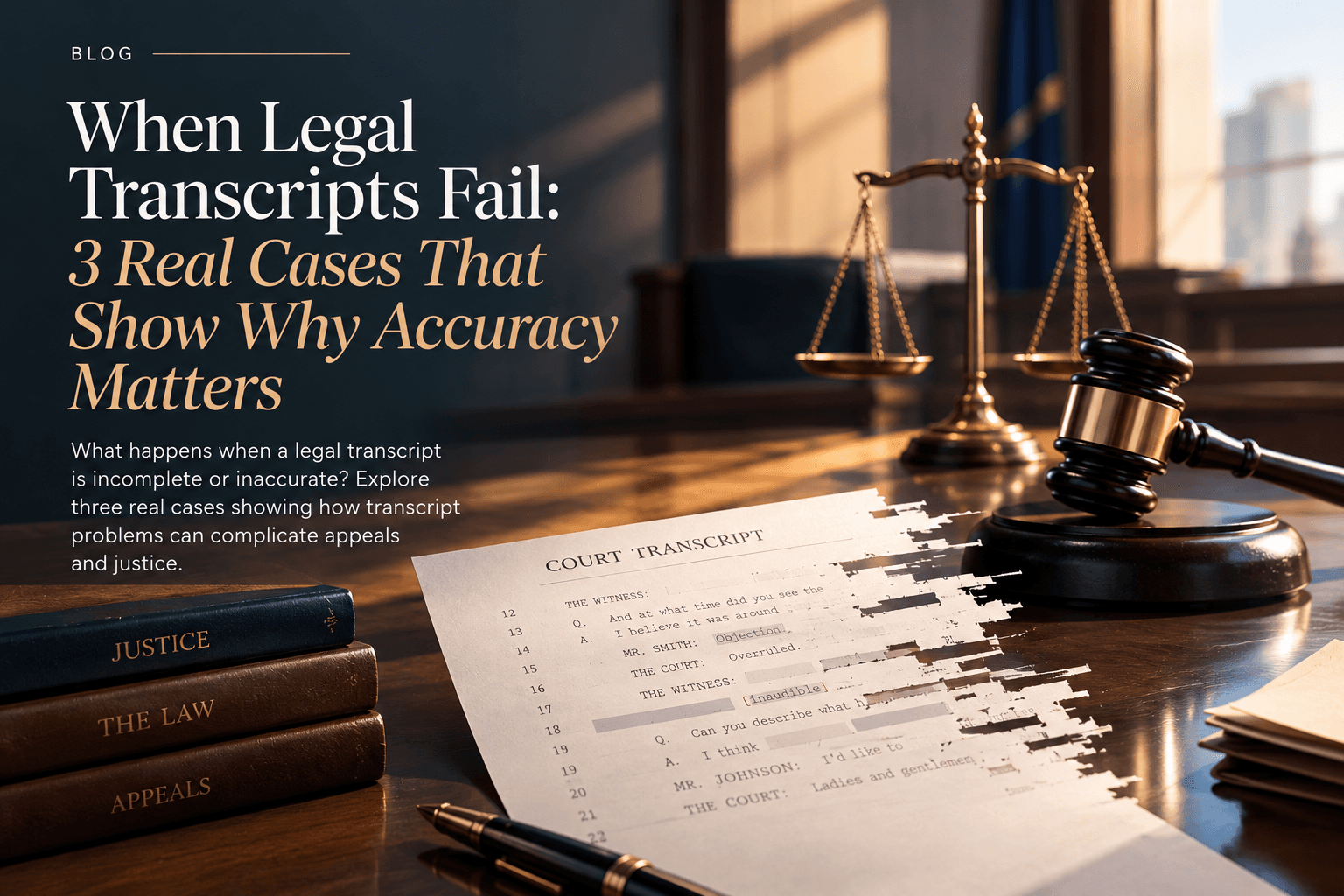 When the Record Fails: How Inaccurate or Missing Transcripts Can Complicate the Search for Justice