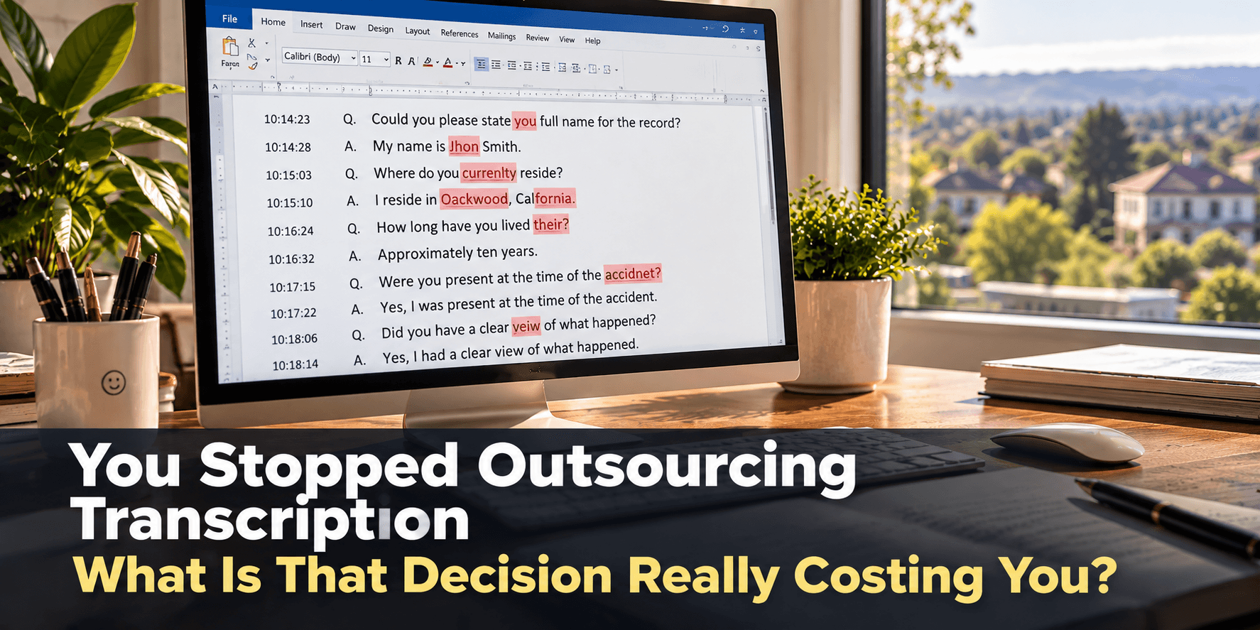 You Stopped Outsourcing Transcription. What Is That Decision Really Costing You?